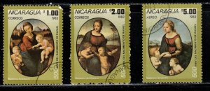 NICARAGUA Scott # 1288, 1290, 1292 Used