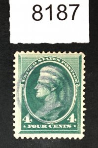 US STAMPS # 211 USED LOT #8187