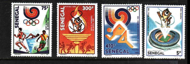 Senegal-Sc#786-9-unused NH set-Sports-Summer Olympics-Seoul-1988-