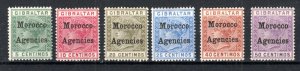 Morocco Agencies 1899 values to 50c SG 9-14 MLH