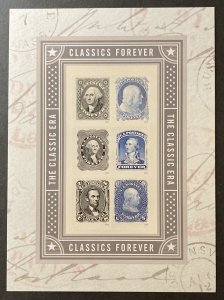 U.S. 2016 #5079 S/S, Classics Forever, Wholesale lot of 5, MNH.