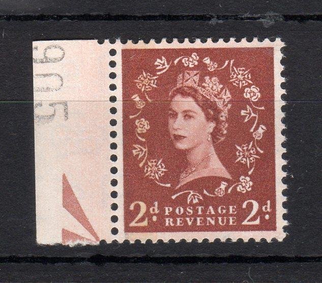 2d PHOSPHOR-GRAPHITE WATERMARK ERROR UNMOUNTED MINT SG 605a Cat £200