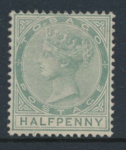 Tobago 1885-96 SG 20 ½d Dull Green Mint Hinged