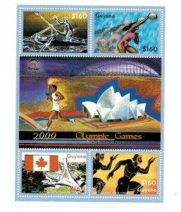 Guyana - 2000 - Olympics - Sheet Of 4 Stamps - Scott #3498 - MNH