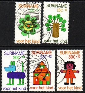 Suriname Sc #B198-B202 Used