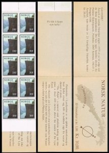 Norway 677a booklet, MNH. Michel 726 MH. Pulpit, Lyse Fjord, 1976.