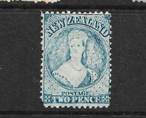 NEW ZEALAND 1864-67  2d  BLUE   FFQ  MNG  P12 1/2   CP A2M   SG 113 CHALON