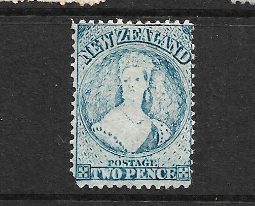 NEW ZEALAND 1864-67  2d  BLUE   FFQ  MNG  P12 1/2   CP A2M   SG 113 CHALON