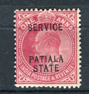 INDIA; PATIALA early 1900s ED VII issue Mint hinged Shade of 1a. value