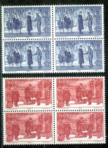 Norway Sc# 805-806 MNH block/4 1982 Europa