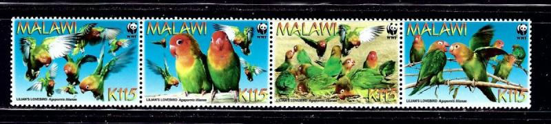 Malawi 751 MNH 2009 Birds strip of 4