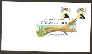 US 4992 Coastal Birds King Eider DCP FDC 2015