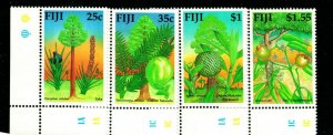 ES-1480 FIJI 1990 TREES SCOTT 629-632 SET OF 4 MNH CV $9.15