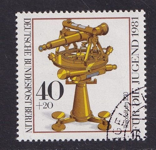 Germany  Berlin #9NB176 cancelled  1981 optical instruments 40pf