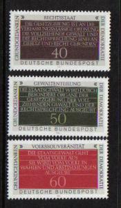 Germany  #1358-1360  MNH  1981 Fundamental Concepts of Democracy