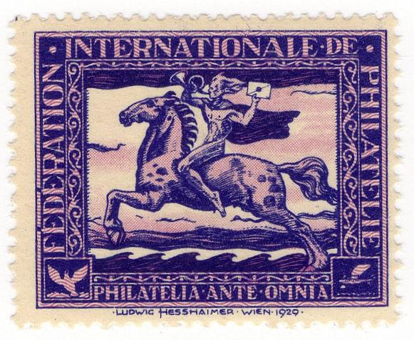 (I.B) Switzerland Cinderella : FIP Anniversary Stamp