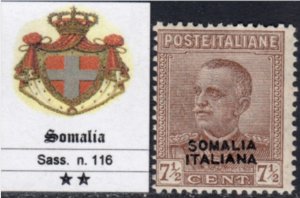 Italy Somalia - Sassone n.116 cv 360$ MNH**