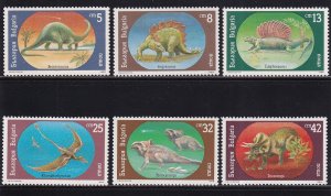 Bulgaria   #3540-3545   MNH  1990  dinosaurs