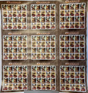 US Scott# 4446-49 2010 Cowboys of Screen Press Sheet 44c (9 panes of 20) MNH