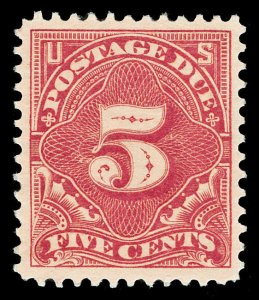 Scott J41 1895 5c Postage Due Perforated 12 Issue Mint VF OG LH Cat $110