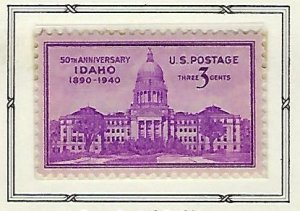 Catalog # 896 Single stamp Idaho Statehood ID 50 Years