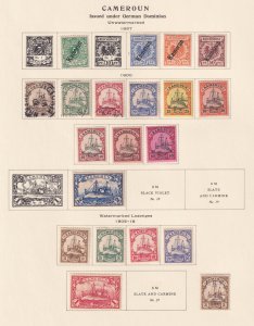 CAMEROON GROUP OF 20  MINT HINGED OG* AND USED STAMPS - REMOVED FROM PAGE - P126