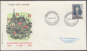 FAROE ISLANDS Sc # 467 FDC 25th AN LIBERATION from GERMANS