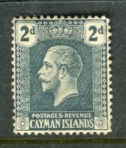 CAYMAN ISLANDS; 1920s early GV issue Mint hinged 2d. value 