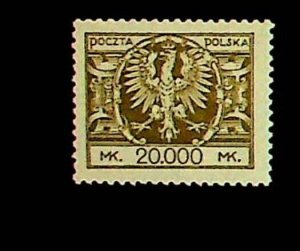 POLAND Sc 206 NH ISSUE OF 1924 - FROM ARM SET