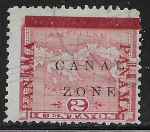 US Canal Zone, Panama  #11.   Map