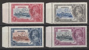 ANTIGUA 1935 KGV Silver Jubilee set, SPECIMEN. MNH **. Scarce genuine.