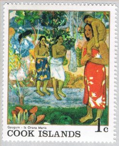 Cook Islands Painting Gauguin multi 1c (AP126716)