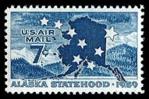 PCBstamps  US C53 7c Alaska Statehood, MNH, (8)