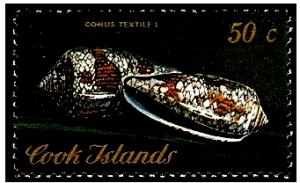 Cook Islands - 1974 Textile cone 50c MLH  #395