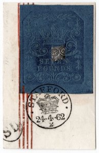 (I.B) QV Revenue : Impressed Duty £7 (Stafford 1862)