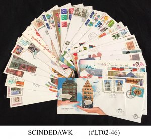 COLLECTION OF NETHERLANDS FIRST DAY COVER FROM 2007-12 - 44 COVERS