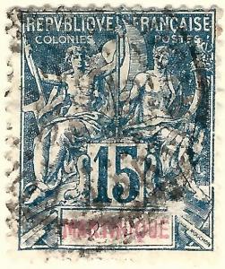 Martinique (Sc #40) F-VF Used..Prices are Rising!