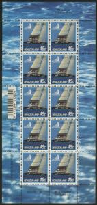 New Zealand 1277 sheet MNH Sailing, Yacht, Victory 1995