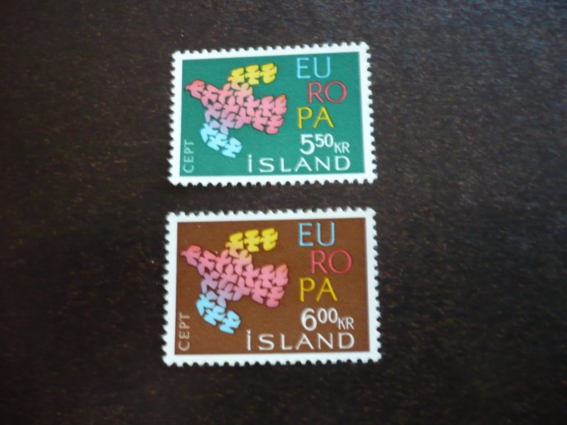 Stamps - Iceland - Scott# 340-341 - Mint Hinged Set of 2 Stamps
