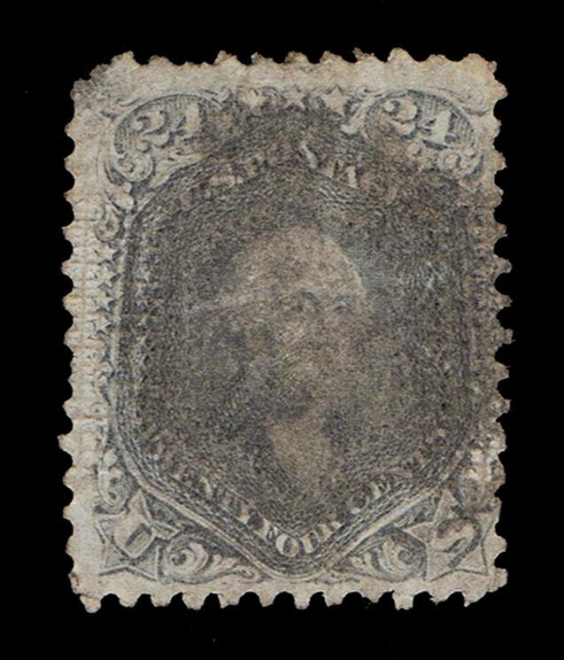 SCARCE GENUINE SCOTT #99 USED CLEAR SPLIT F-GRILL PSE CERT GRADED - SCV $1700