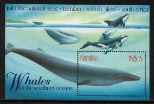 Namibia #919 MNH S/Sheet - Whales