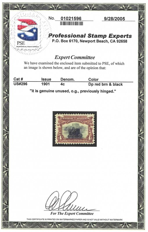 296 MVLH VF PSE Cert.