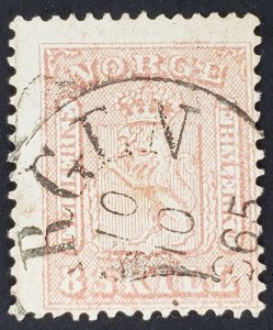 Norway, Scott #9, AVG used