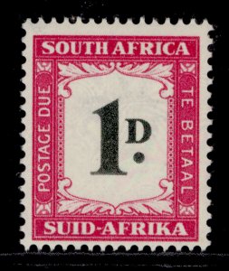 SOUTH AFRICA GVI SG D35, 1d black and carmine, NH MINT. Cat £19.