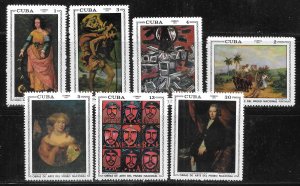 Cuba 1640-1646 Paintings set MNH
