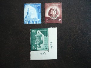 Stamps - Egypt - Scott# 439-441 - Mint Never Hinged Part Set of 3 Stamps