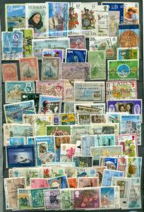 80 different Bermuda stamps collection used selection packet