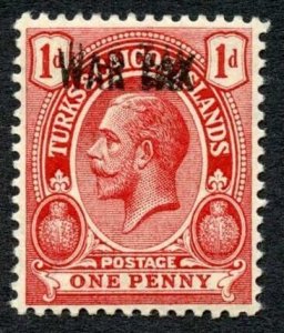 Turks and Caicos SG143i 1d opt Overprint Doubled M/M Cat 48 pounds