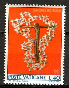 Vatican; 1971: Sc. # 501: **/MNH Single Stamp