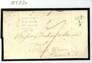 GB SCOTLAND Cover STIRLING *Blue-Black* ADD HALF & Matching CDS 1828 B122b 